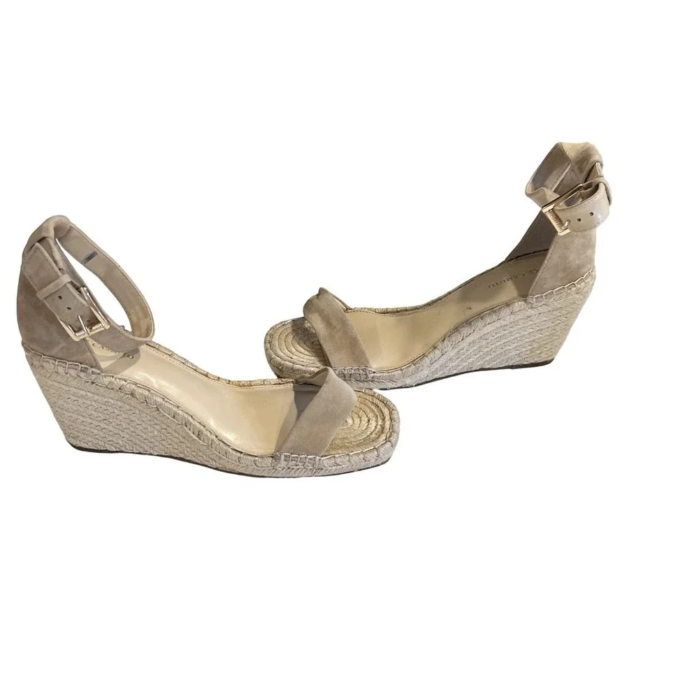 Vince Camuto Women's Meddrina Tortilla Espadrille Wedge Sandal sz 11
